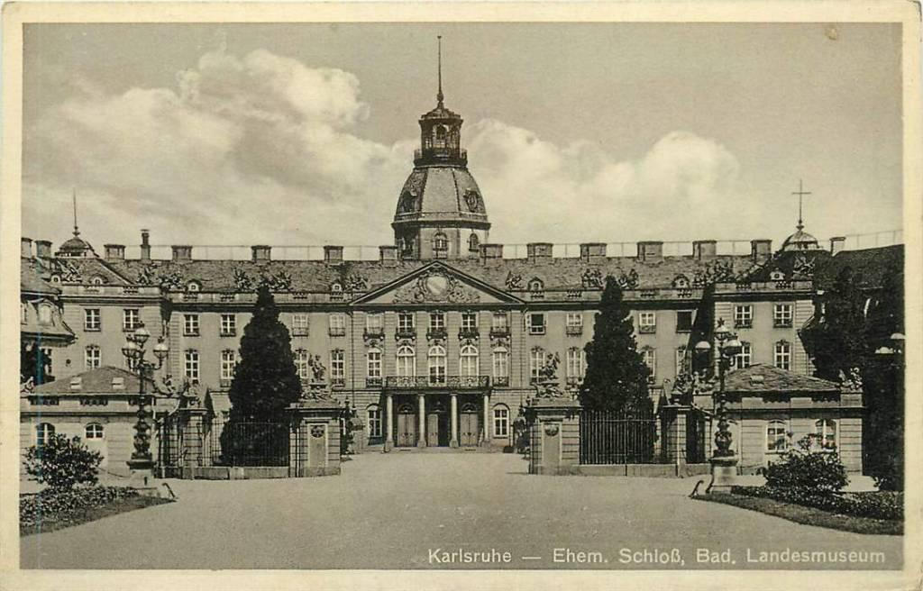 381-222-025 Karlsruhe Landesmuseum, Verzenden, Voor 1920, Duitsland