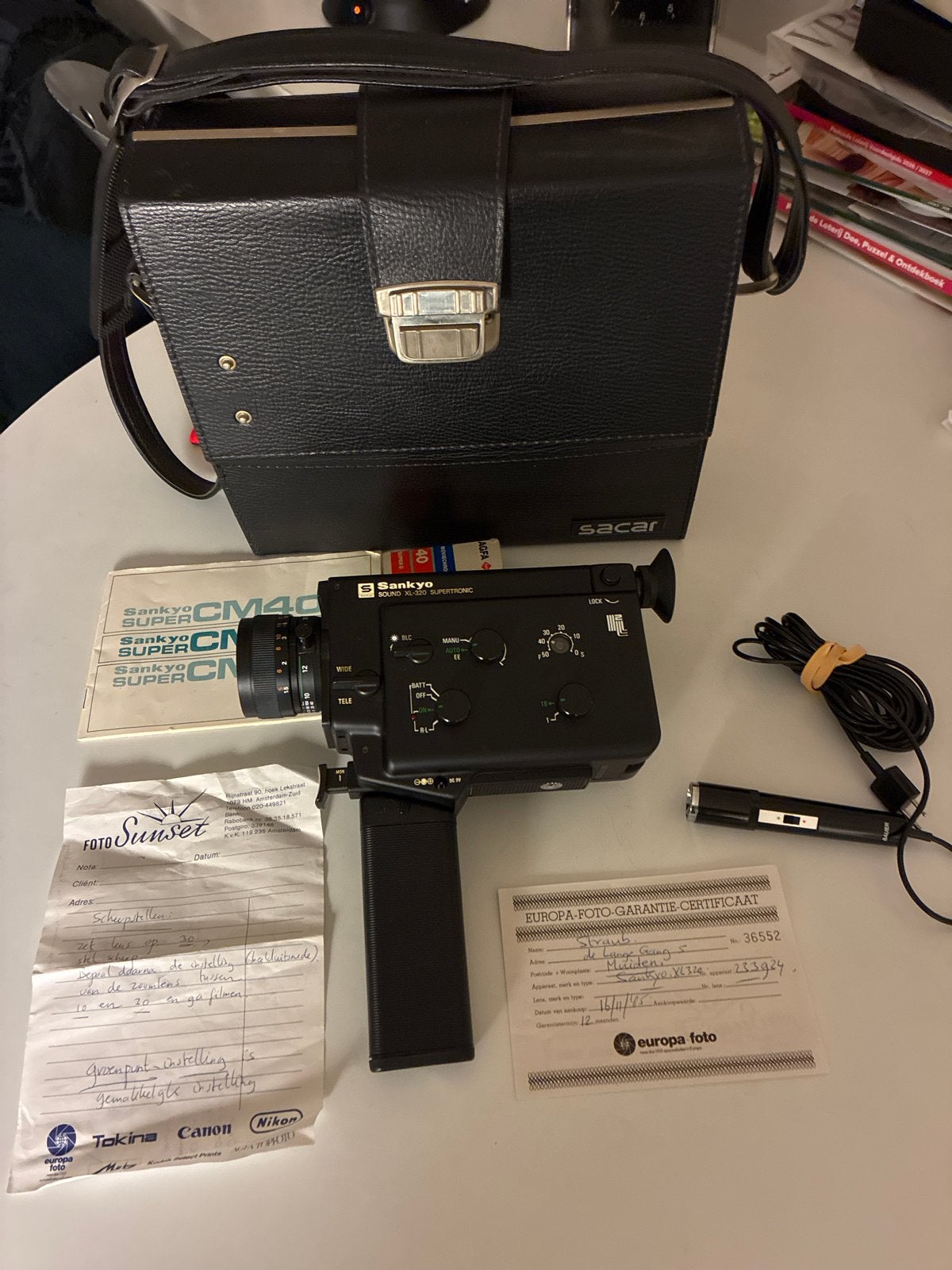 Sankyo Super XL-320 8mm camera met tas, Ophalen of Verzenden, 8mm, Camera