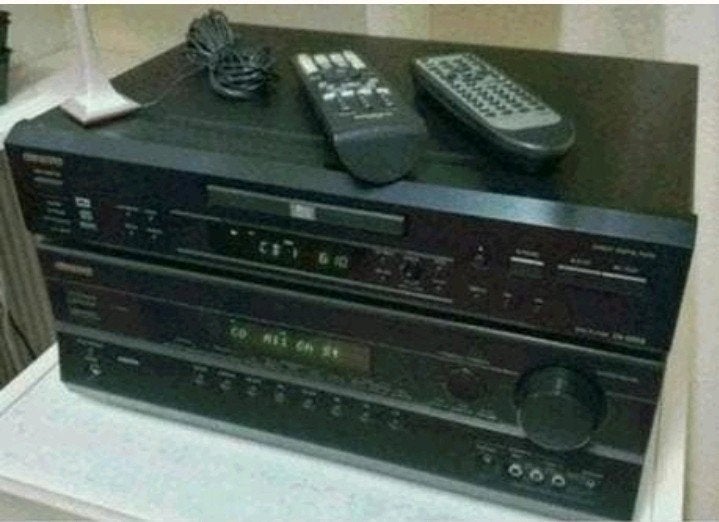 Onkyo receiver tx-sr307 + dvd speler + afstandsbed., Ophalen of Verzenden, Cd-speler, Overige merken