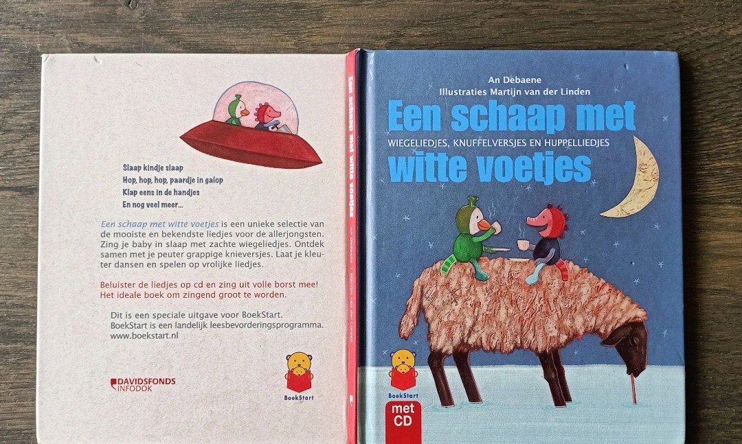 Een schaap met witte voetjes boek met liedjes met CD, Fictie algemeen, Miep Diekmann, Jongen of Meisje, Ophalen of Verzenden