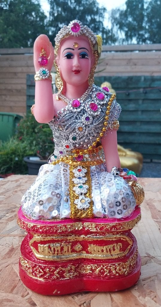 Boeddha,Thailand NANG KWAK Godinnenbeeld, Buddha,Thai นางกว, Nieuw, Ophalen of Verzenden, 23 cm, Handgemaakt