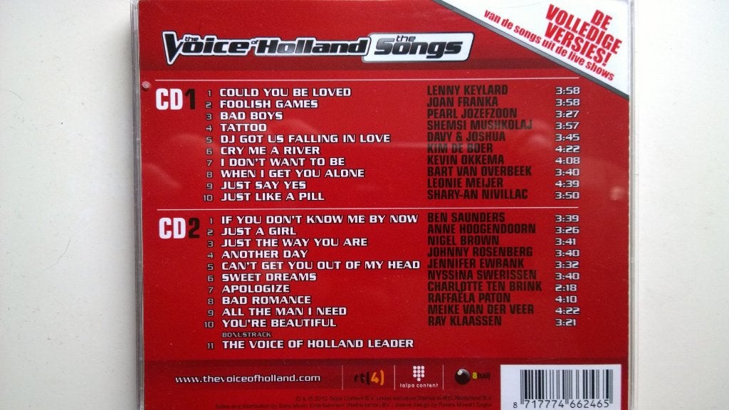The Voice Of Holland The Songs 2, Ophalen of Verzenden, Zo goed als nieuw, Pop, Album