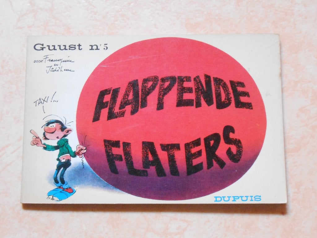 Guust Flater 5 Flappende flaters 1967 1 ste druk., Boeken, Eén stripboek, Ophalen of Verzenden, Zo goed als nieuw, André Franquin