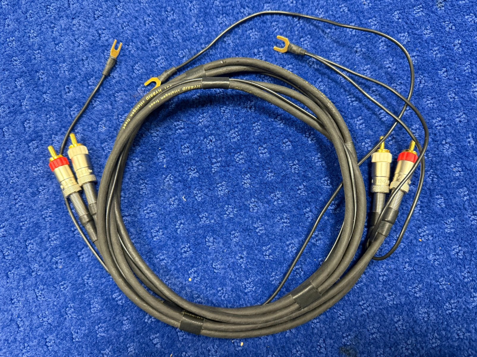 Van Den Hul M.C. D 501 hybrid tonearm cable SME  RCA 1.25m, Ophalen of Verzenden, Gebruikt, Platenspeler-onderdeel, Overige merken