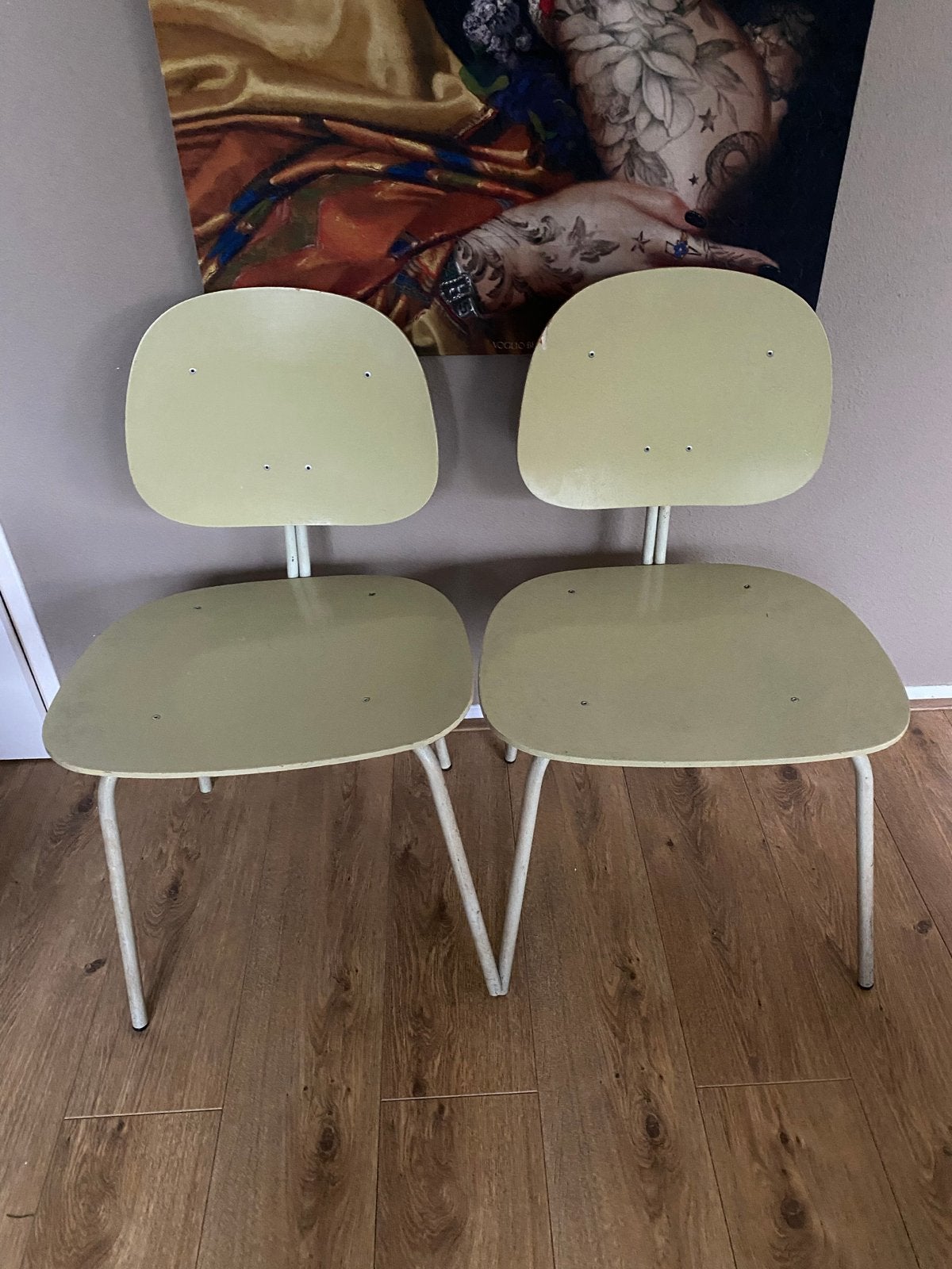 2 Vintage Auping stoelen Wim Rietveld Retro design, Antiek en Kunst, Ophalen