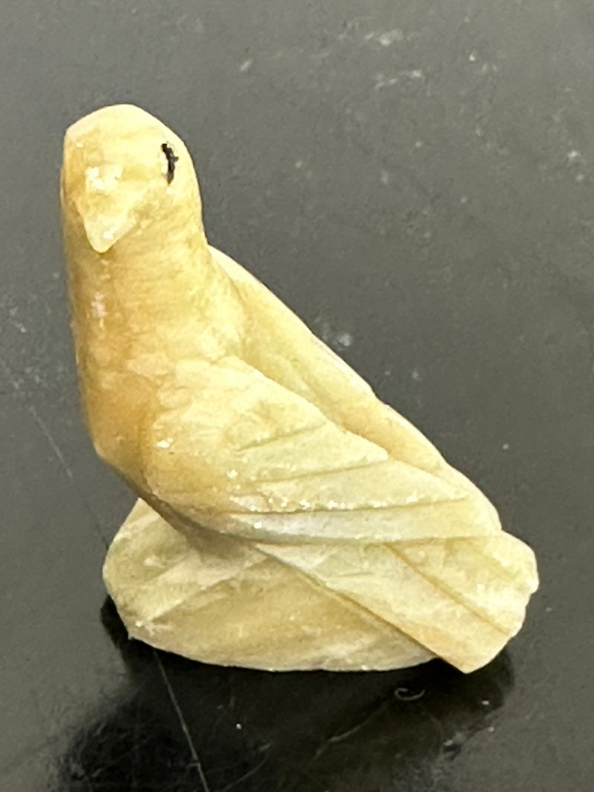 Klein Chinees speksteen Vogel beeldje tevens Fluitje, Ophalen of Verzenden