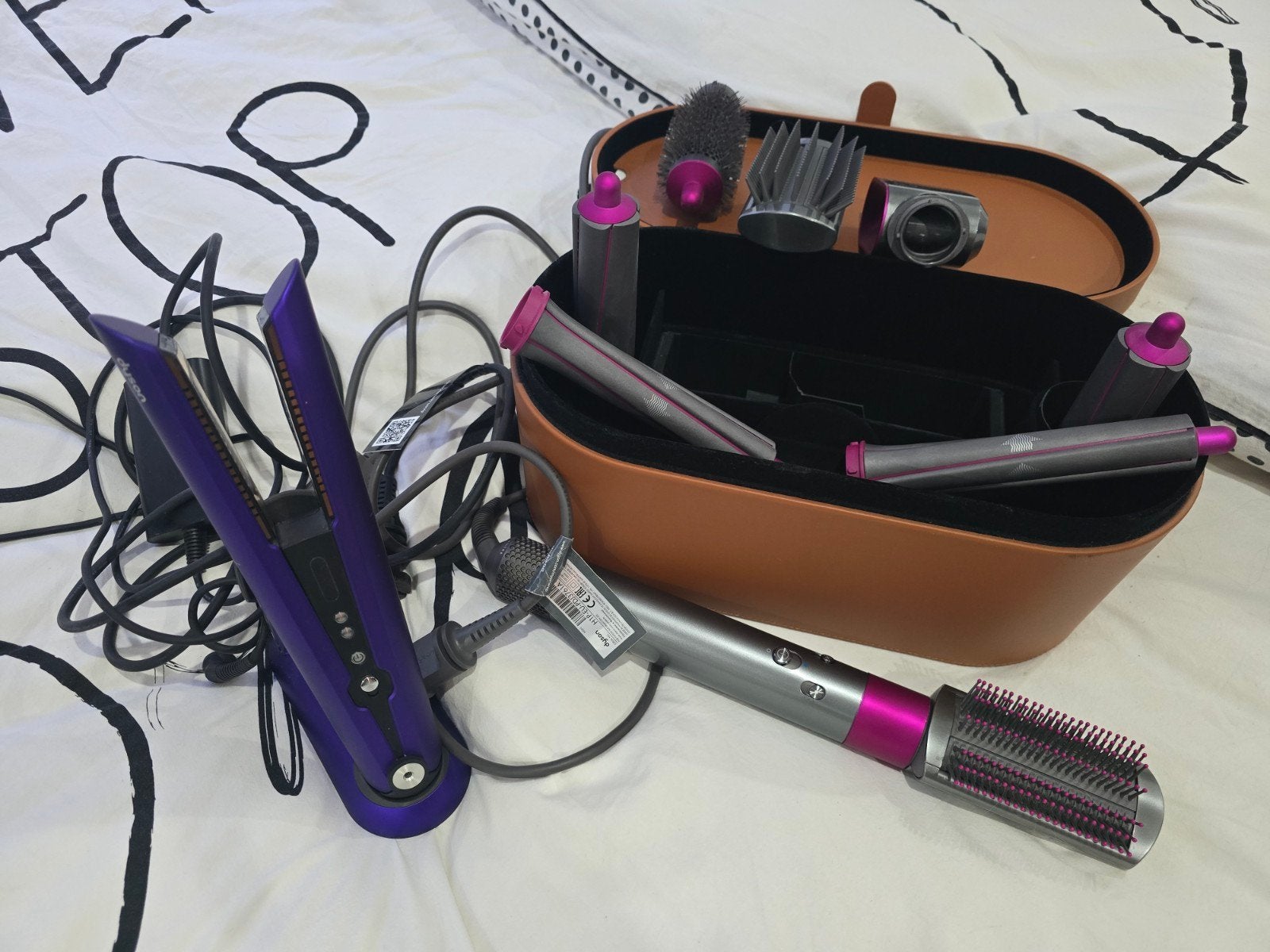 Dyson Complete Set: Airwrap en Corrale Stijltang, Ophalen, Zo goed als nieuw, Haarverzorging