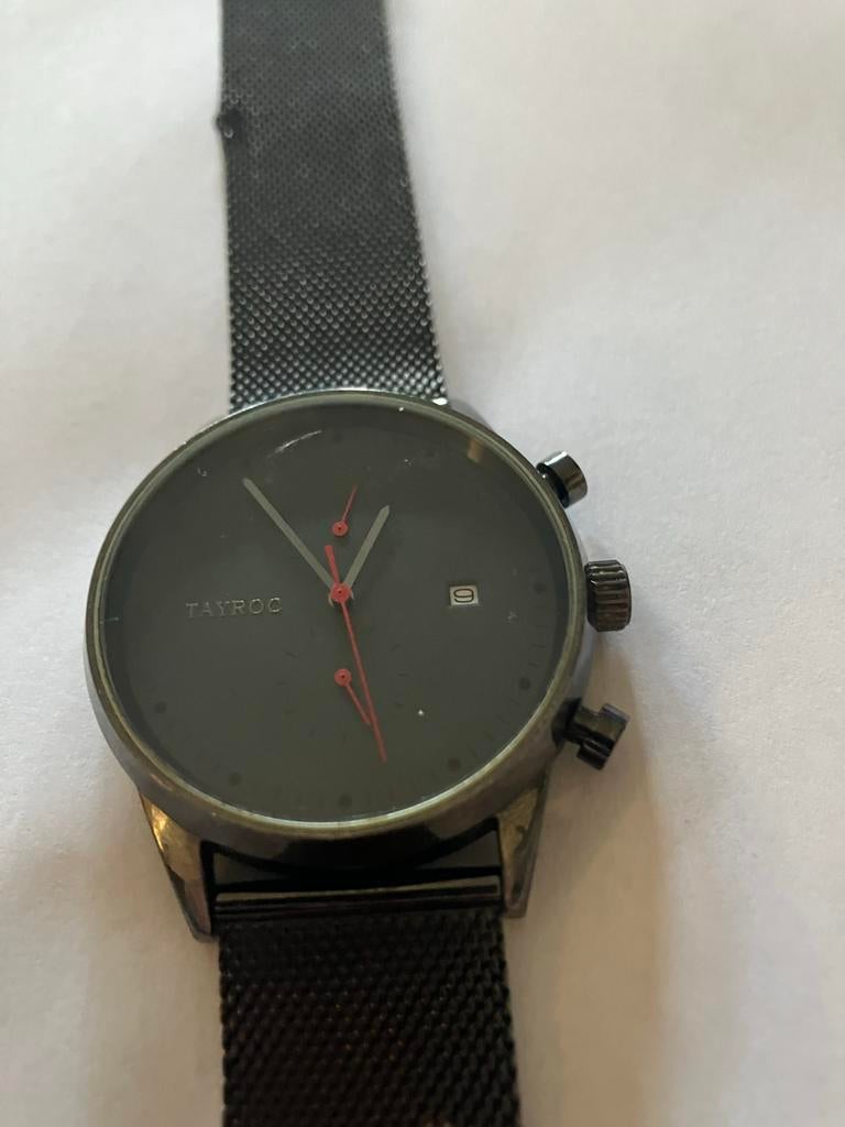 Tayroc horloge, Sieraden, Tassen en Uiterlijk, Horloges | Heren, Overige merken, Gebruikt, Staal, Polshorloge