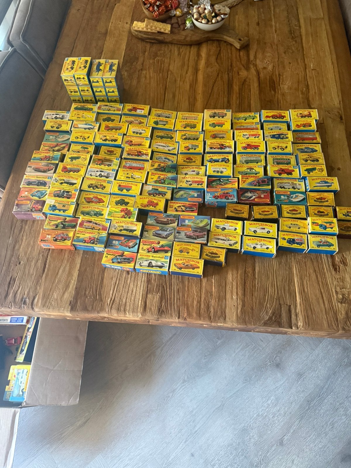 Matchbox auto’s in orginele  verpakking 132 stuks, Hobby en Vrije tijd, Modelauto's | 1:43, Ophalen, Gebruikt, Auto, Matchbox
