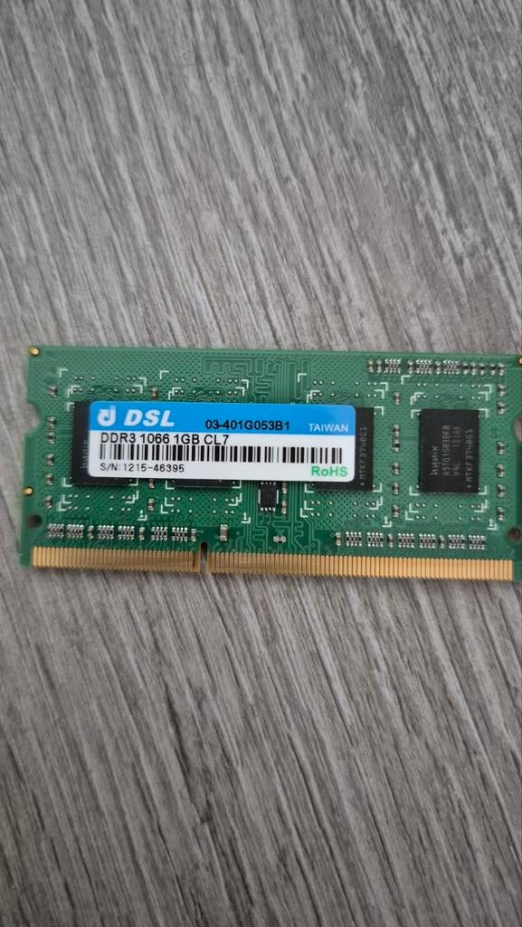 Synology DDR3 RAM Geheugen 1GB voor NAS, Computers en Software, RAM geheugen, Ophalen of Verzenden