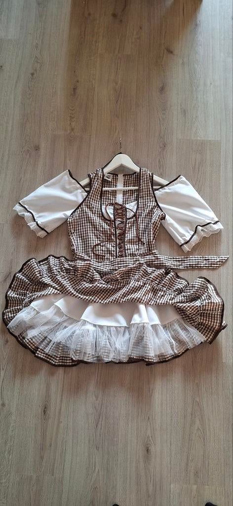 Tiroler jurkje - Oktoberfest / Carnaval, Kleding | Dames, Carnavalskleding en Feestkleding, Carnaval, Maat 42/44 (L), Ophalen of Verzenden