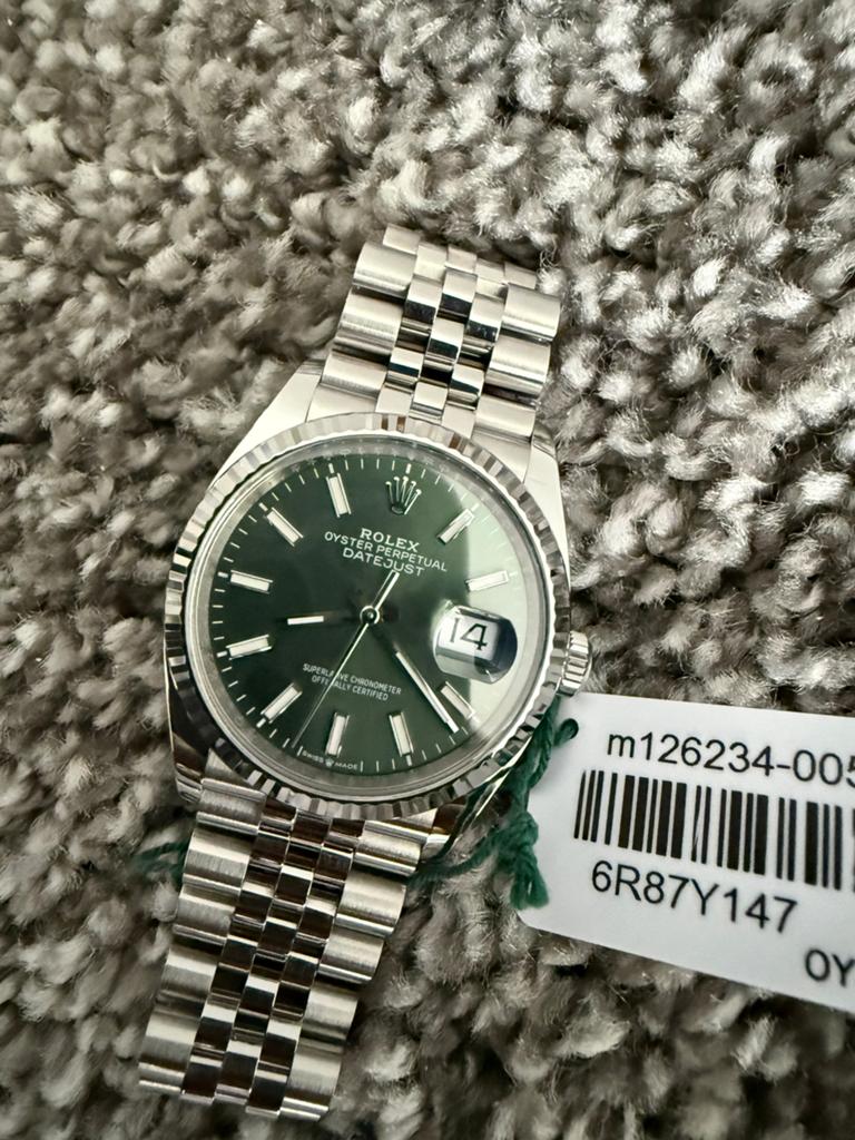 datejust 36mm, Sieraden, Tassen en Uiterlijk, Horloges | Heren, Zo goed als nieuw, Overige merken, Staal, Ophalen of Verzenden