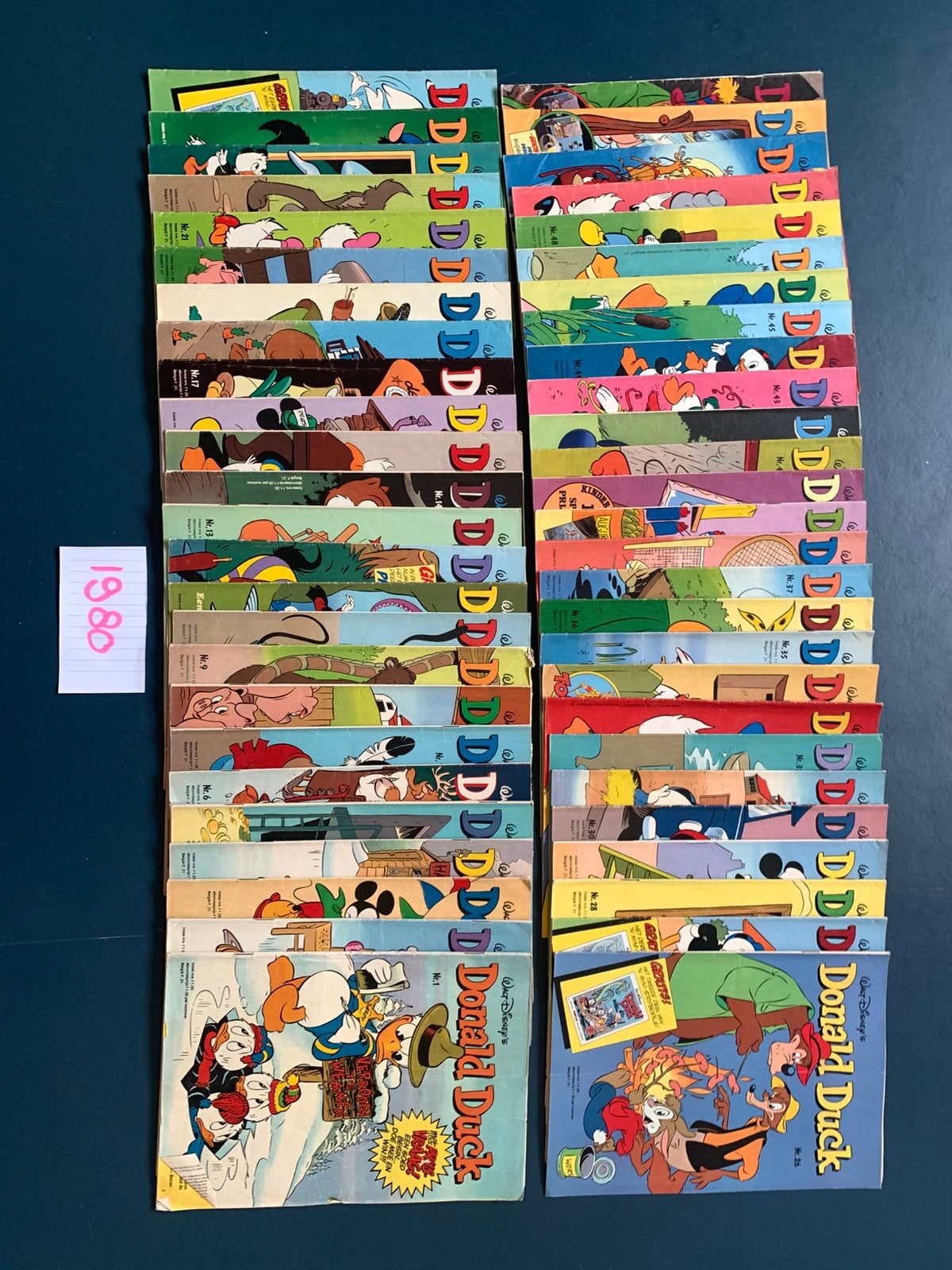 Donald Duck jaargang 1980 COMPLEET, Gelezen, Complete serie of reeks, Europa, Ophalen of Verzenden