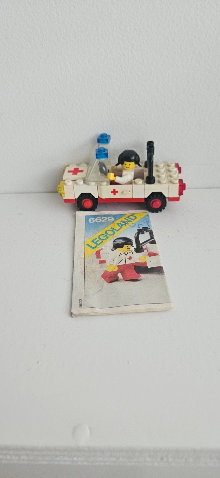Vintage LEGO Legoland Ambulance 6629 met instructies, Ophalen, Gebruikt, Overige merken