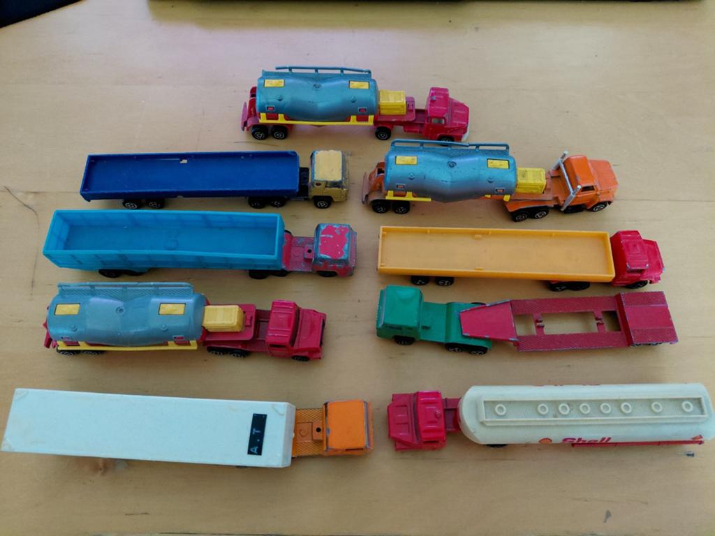 Lot Majorette vrachtwagens, Ophalen of Verzenden, Gebruikt, Bus of Vrachtwagen, Majorette
