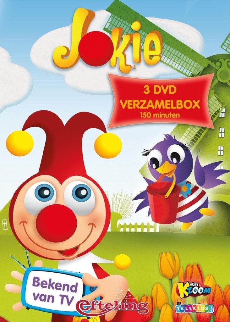 3-DVD Verzamelbox Efteling - Jokie (Deel 1, 2, 3), Avontuur, Alle leeftijden, Tv-serie, Zo goed als nieuw
