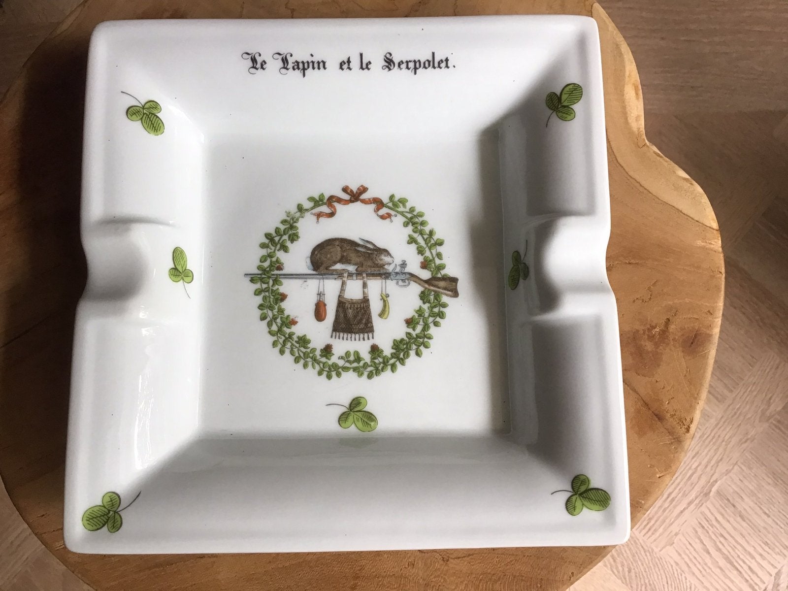 Vintage asbak la lapin, porseleinen asbak jacques lobjoy, Verzenden