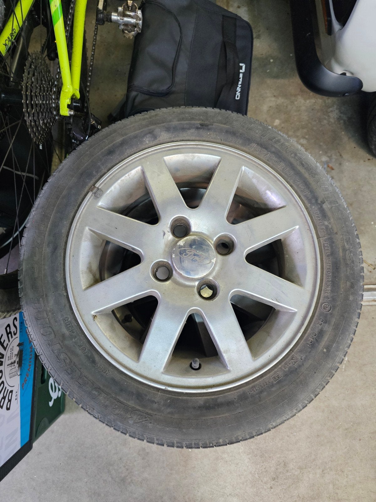 4 Ford velgen 14 inch, Auto-onderdelen, Banden en Velgen, Ophalen, 14 inch, Velg(en), Zomerbanden