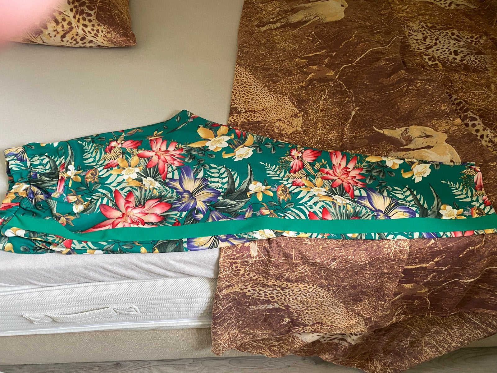 Miss Etam Broek Tropische Print Maat 50, Kleding | Dames, Grote Maten, Ophalen, Gedragen, Meerkleurig, Broek of Spijkerbroek