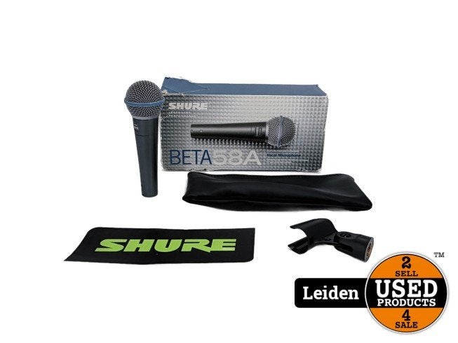 Shure Beta 58A Zangmicrofoon, Flex Ltd., Zo goed als nieuw, https://flex.com/contact-us, Nobelstraat 10, 5807 GA Oostrum LB, Limburg, Nederland
