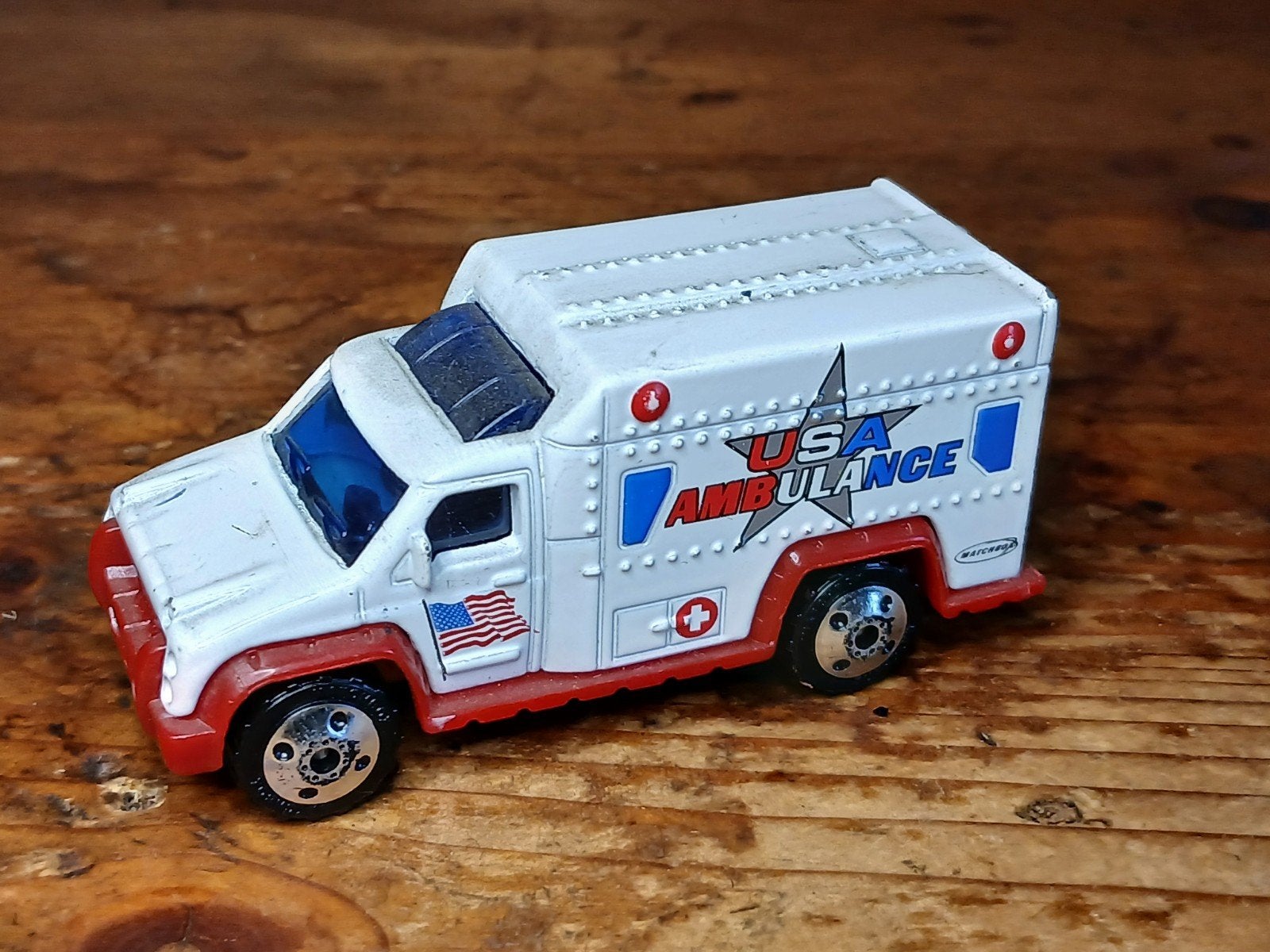 Matchbox ambulance USA, Ophalen of Verzenden, Auto