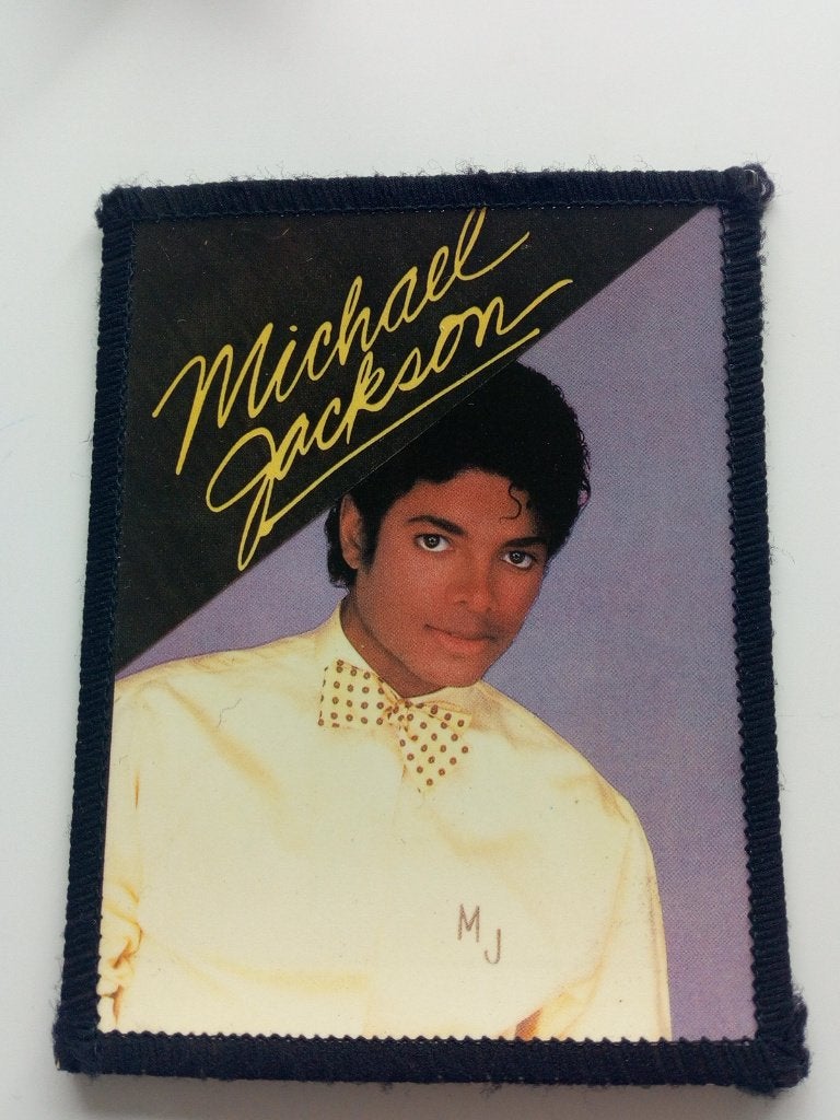 MICHAEL JACKSON mooie zeldzame patch 22 --photo printed, Verzenden, Nieuw, Kleding