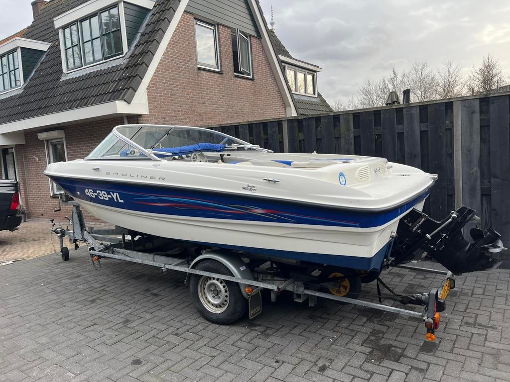 Bayliner 185 Bowrider 2006  | 140pk Mercruiser 3.0 ltr, Watersport en Boten, Speedboten, Ophalen, Gebruikt, Binnenboordmotor, 120 tot 200 pk