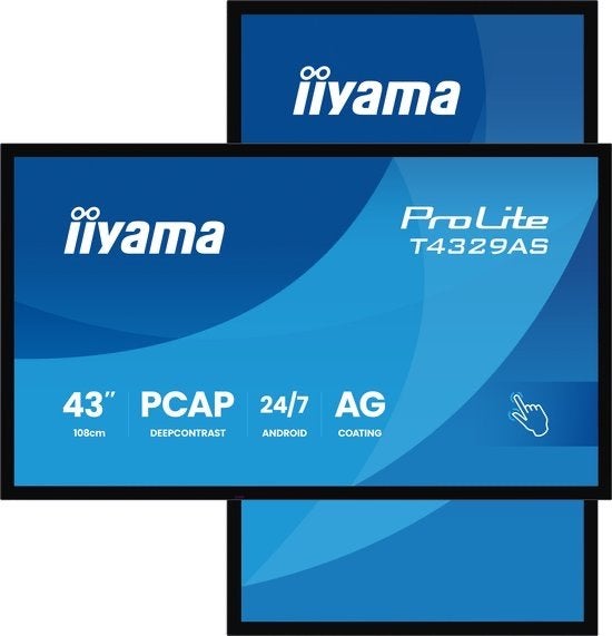 iiyama ProLite T4329AS-B1AG - 43 inch 4K Touchscreen USB-C, Overige merken, LED, Info@novadisplays.nl, 50 Hz