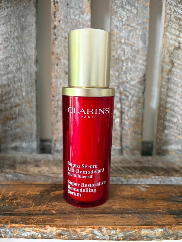 Clarins Super Restorative Remodelling Serum 30ML, Ophalen of Verzenden, Zo goed als nieuw, Gehele gezicht, Verzorging