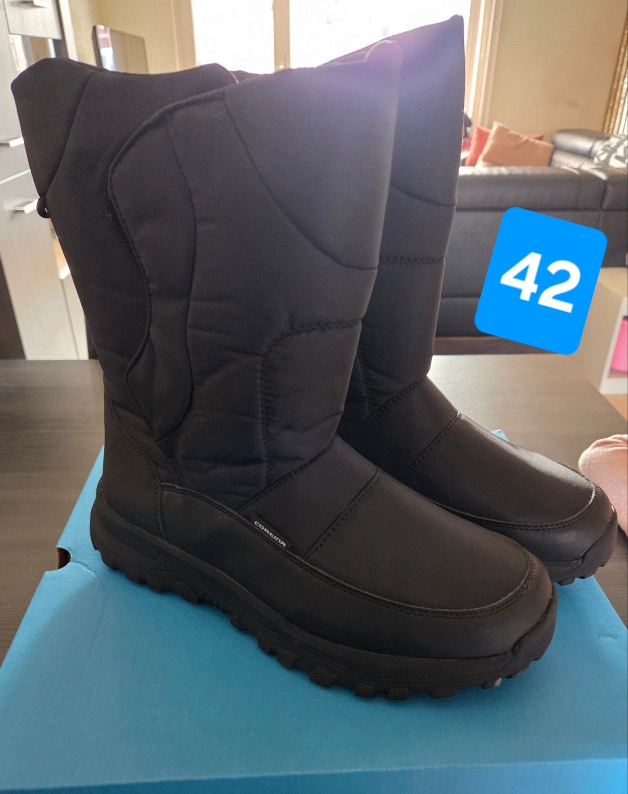Nieuwe zwarte snowboots maat 42, Ophalen of Verzenden