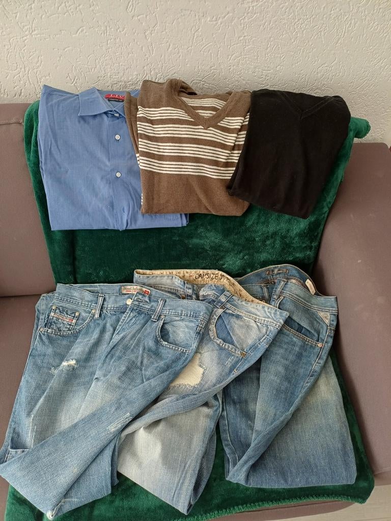 Partij mannenkleding (Diesel jeans) 6 stuks,  XXL, Ophalen of Verzenden, Gedragen, Overige maten