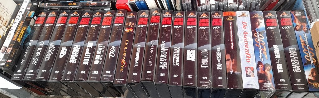 Video VHS collectie James Bond films, Nederlands ondertiteld, Ophalen of Verzenden, Actie en Avontuur, Vanaf 12 jaar