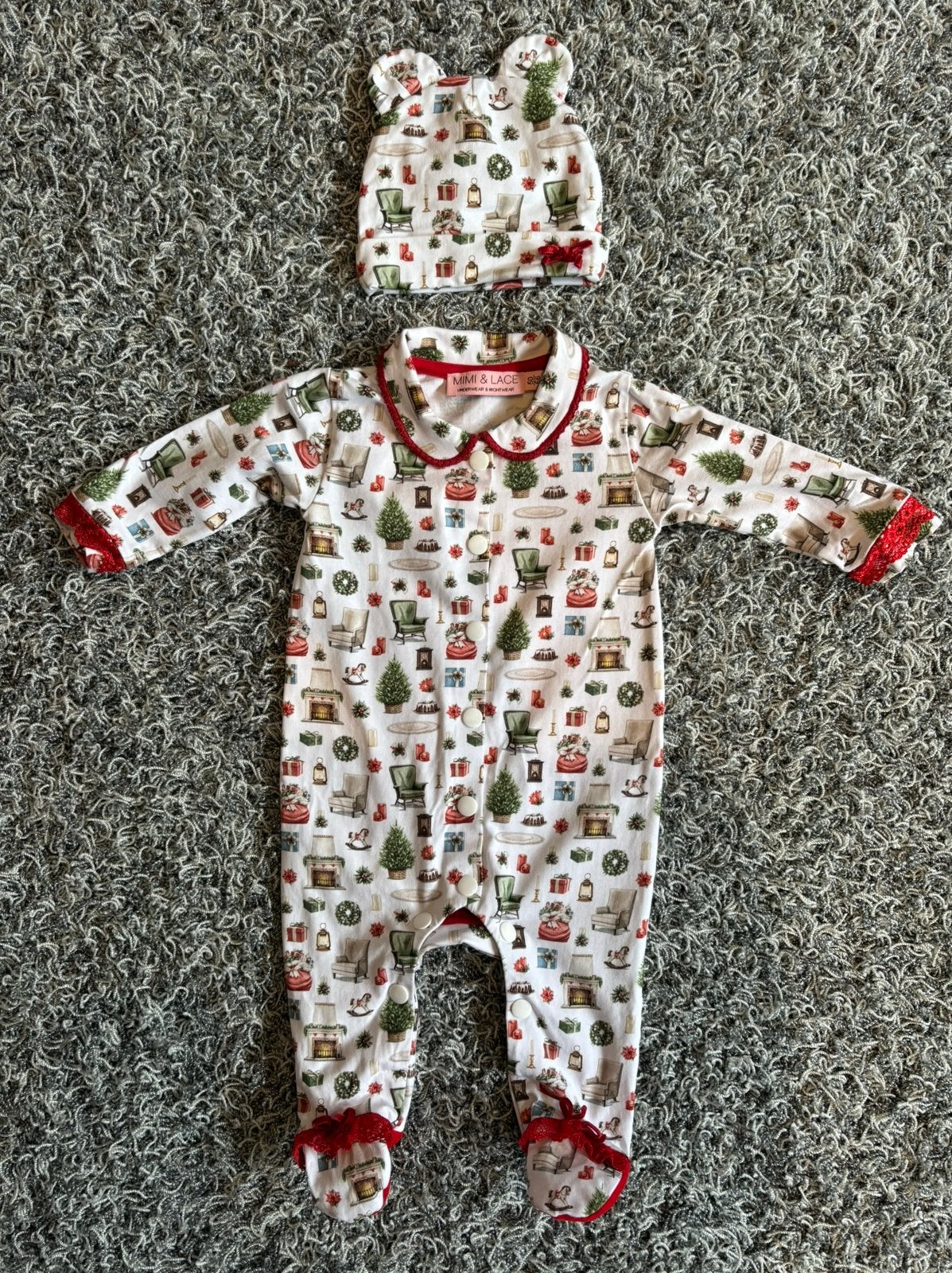 Mimi&lace pakje met bijpassend mutsje 50/56, Meisje, Mimi&lace, Ophalen of Verzenden, Zo goed als nieuw