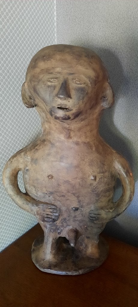 groot oud Afrikaans keramiek beeld, Ophalen