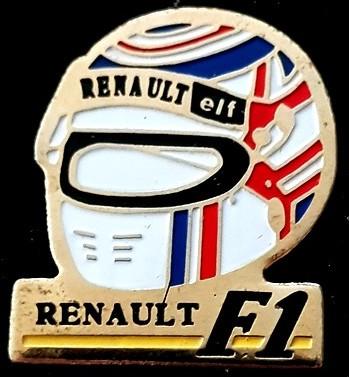 Renault F 1 pin met helm, Verzenden, Nieuw, Sport, Speldje of Pin