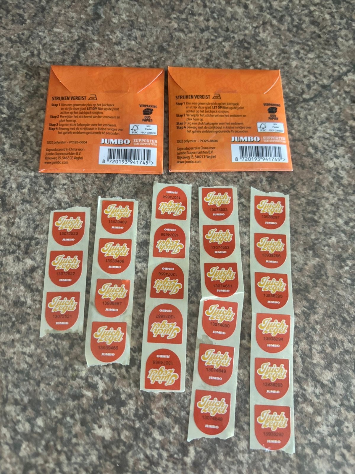 Jumbo zegels nieuw, Jumbo, Ophalen