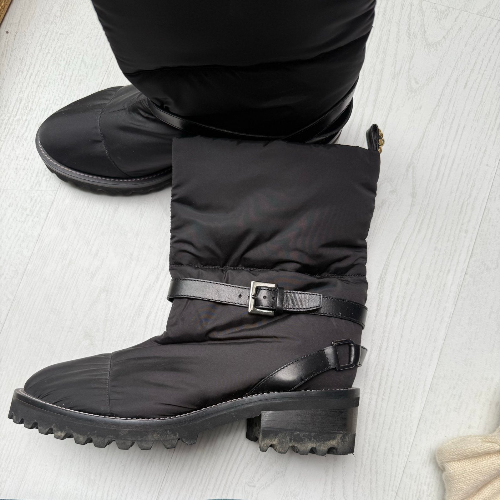 Fabrizio Viti luxe winterlaarzen maat 39, Zwart, Lage of Enkellaarzen, Zo goed als nieuw, Fabrizio viti