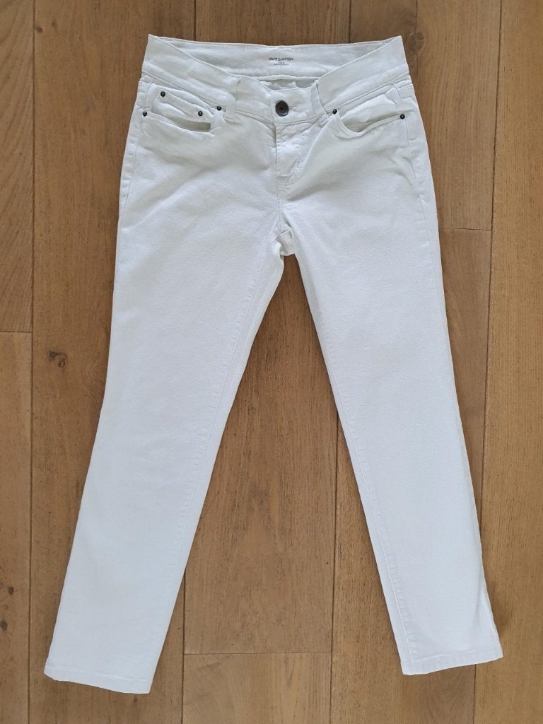 Witte broek van Benetton maat XS/S, Benetton, Wit, Ophalen of Verzenden, Maat 36 (S)