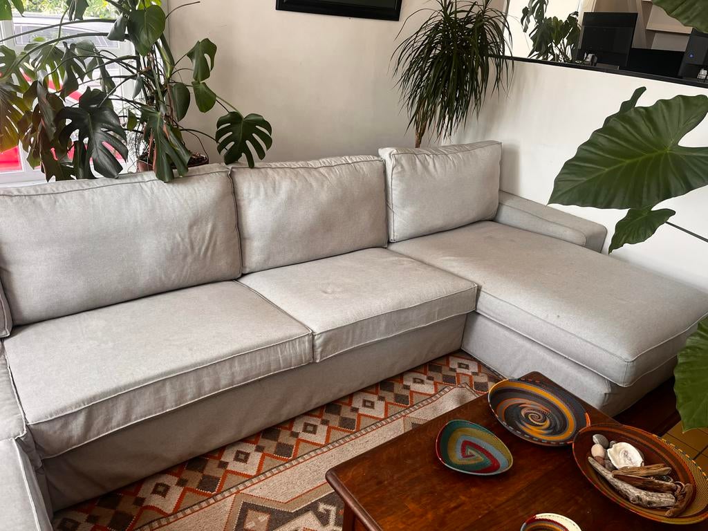 IKEA KIVIK Hoekbank, 5-zits met chaise longue, Tibbleby, Ophalen, Gebruikt, Stof