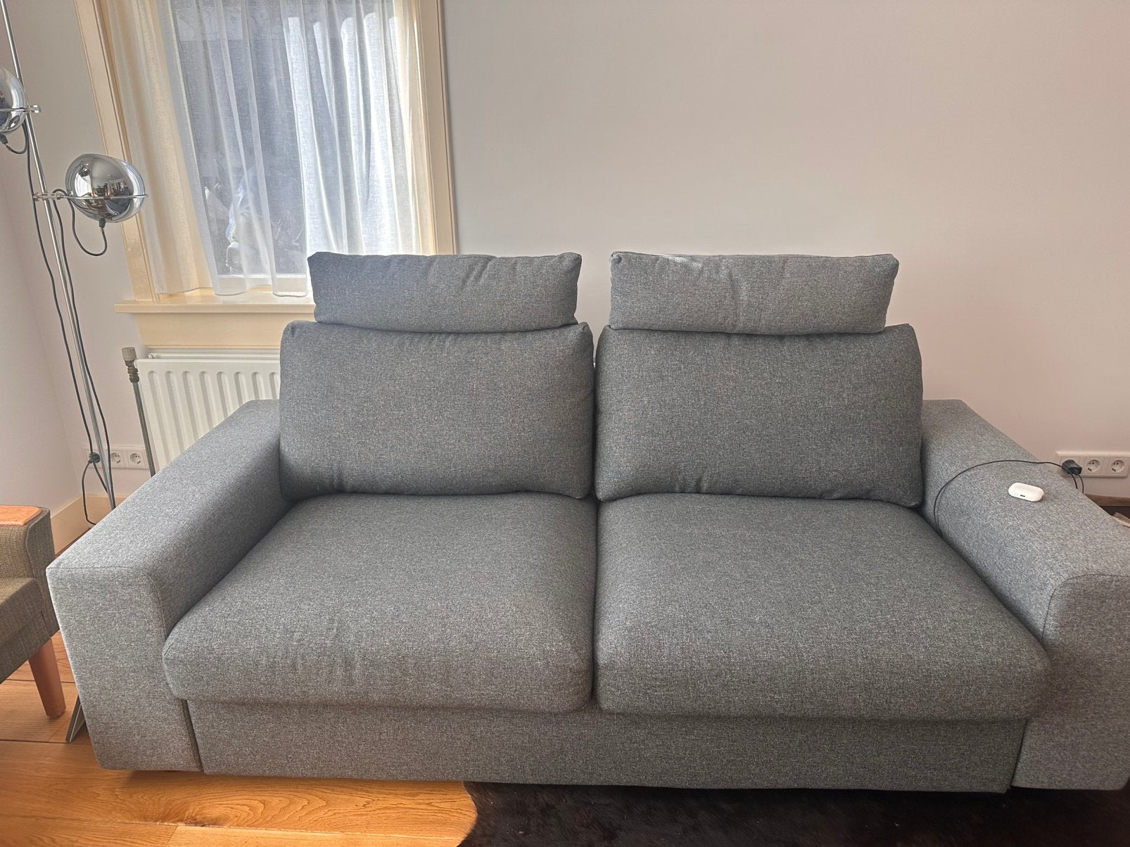 Ikea VIMLE hoofdsteun hoofdkussen Gunnared middengrijs, Ophalen, Zo goed als nieuw, 75 tot 100 cm, Minder dan 150 cm