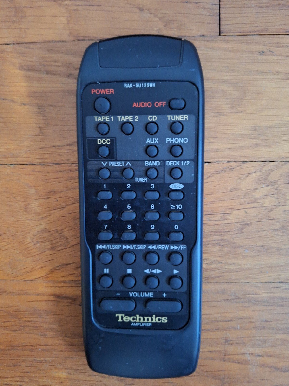 Originele Vintage Technics RAK-SU129WH voor Amplifiers 1992, Ophalen of Verzenden, Gebruikt, Origineel, Receiver of Versterker