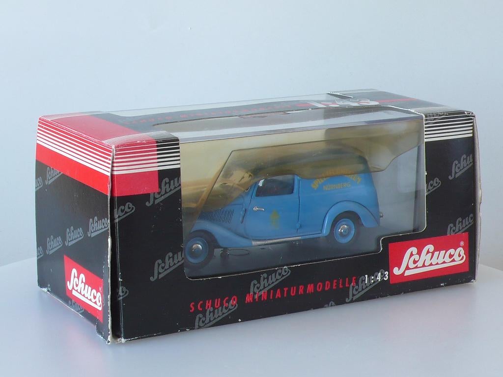 Mercedes 170V bestelwagen 'Spielzeug Museum' Schuco 1:43, Ophalen of Verzenden, Nieuw, Auto, Schuco