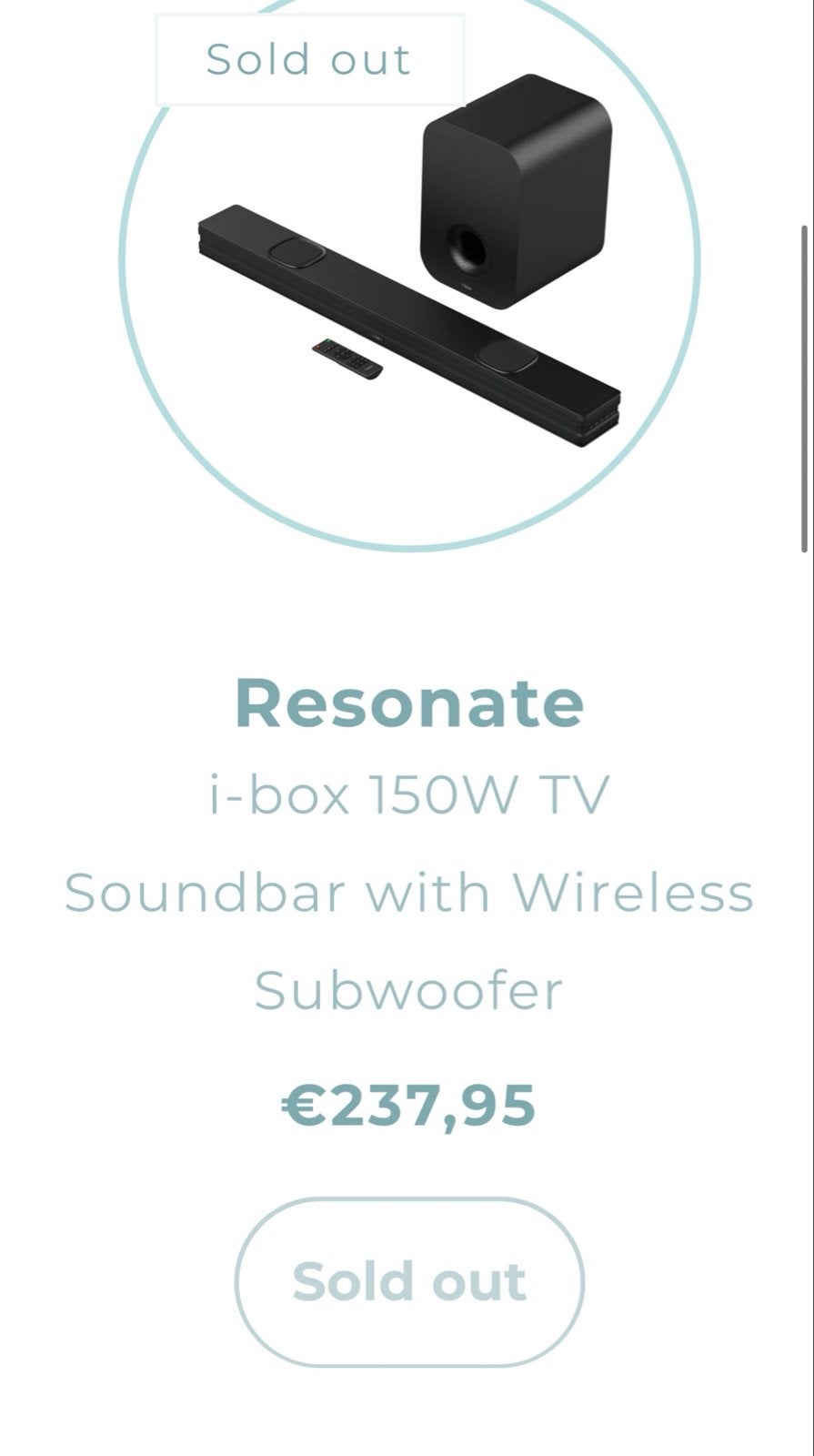 I-box soundbar met subwoofer, Ophalen of Verzenden, Bluetooth, Zo goed als nieuw