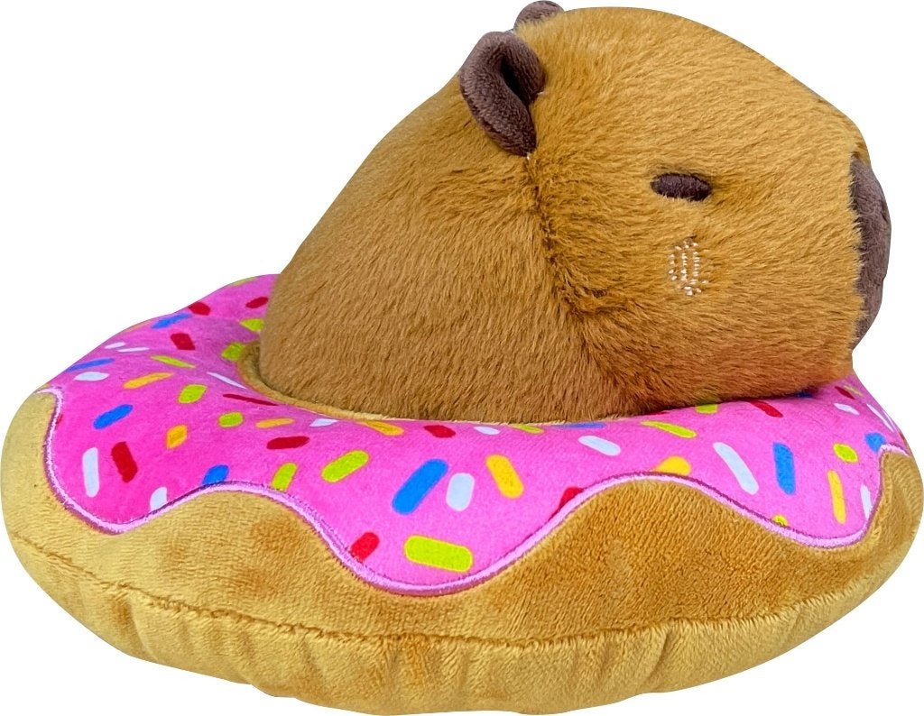 Capybara Donut Knuffel 22 cm | Plush, Overige merken, Overige karakters, Overige typen, Nieuw