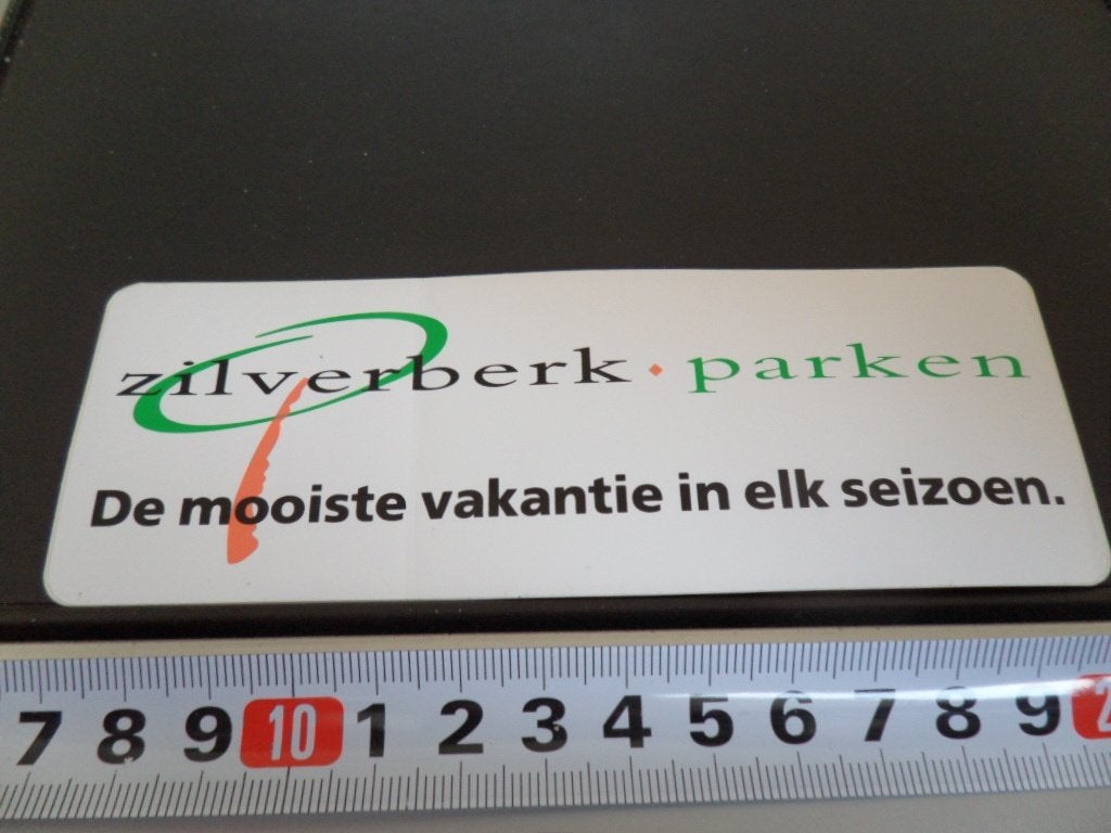 sticker Zilverberk parken De mooiste vakantie in elk seizoen, Ophalen, Zo goed als nieuw
