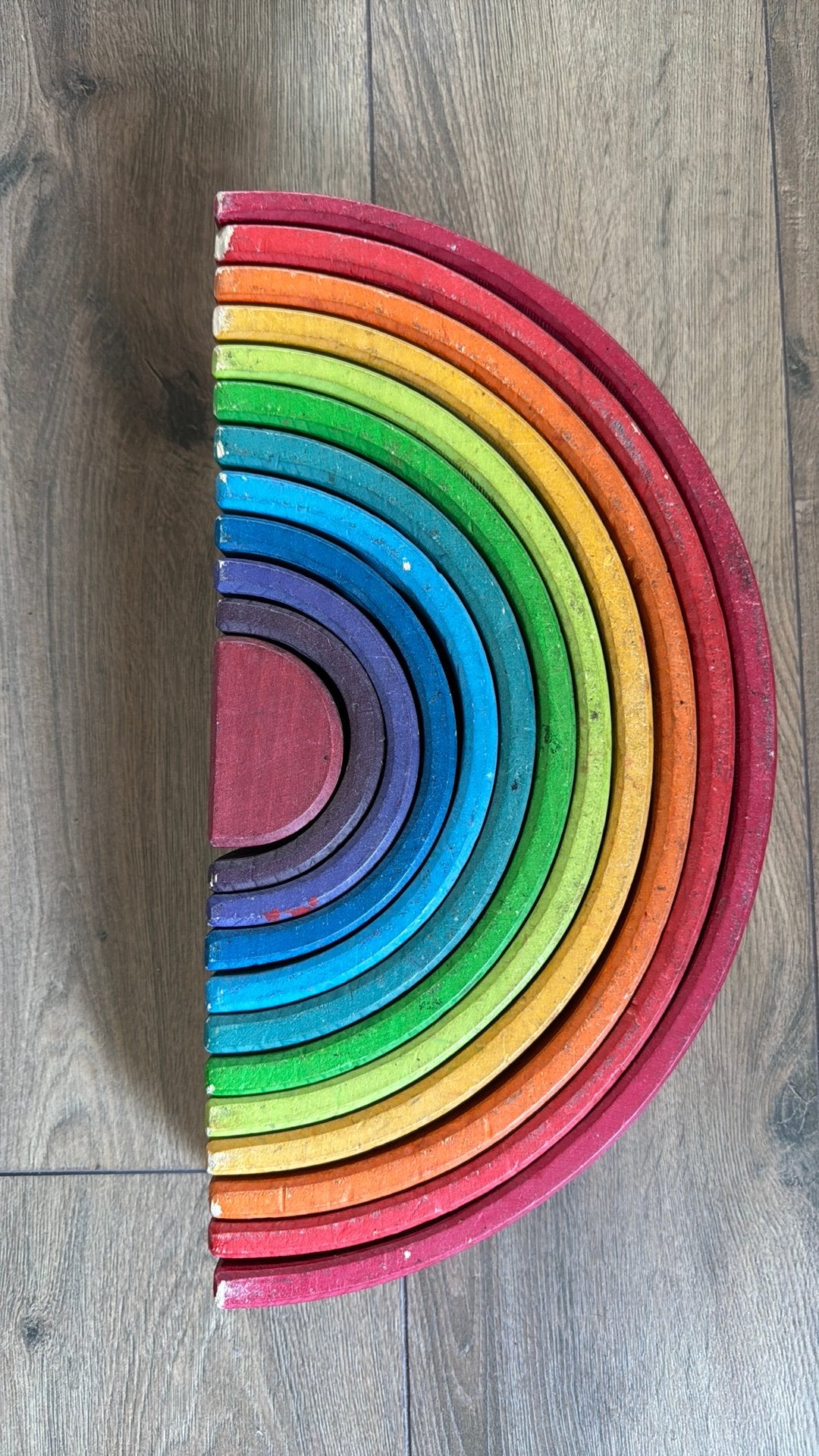 Grote houten regenboog Grim's, Kinderen en Baby's, Speelgoed | Houten speelgoed, Ophalen of Verzenden, Gebruikt