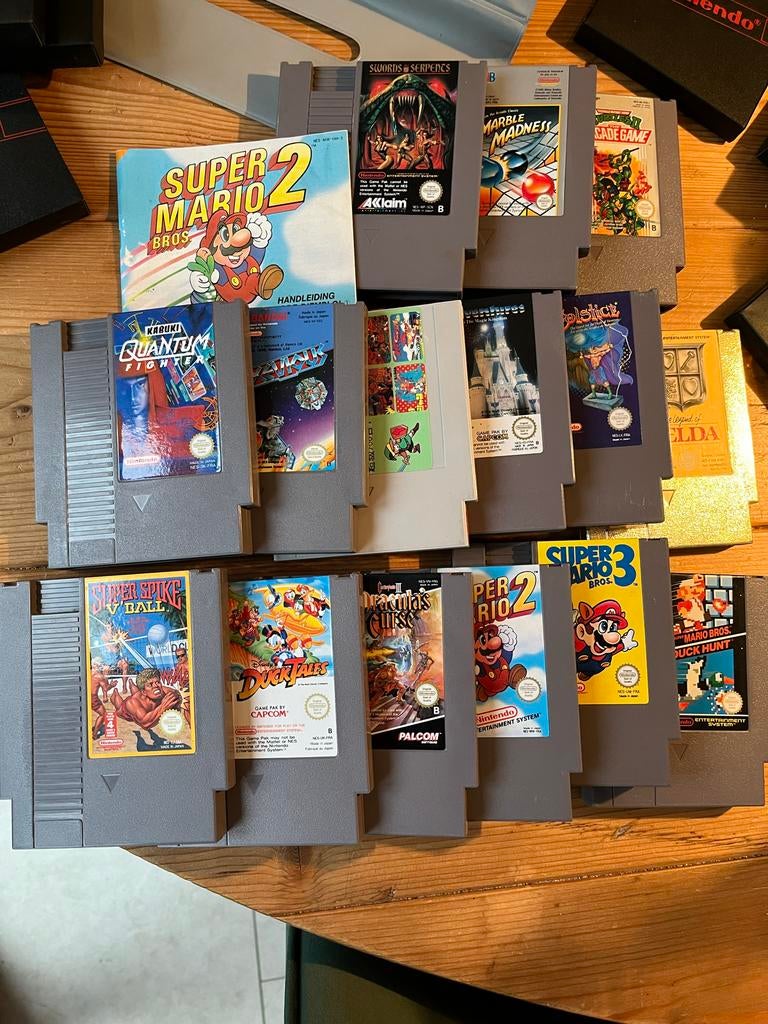 NES 8-bit Spellen Collectie: 14 Originele + 700-in-1, Spelcomputers en Games, Games | Nintendo NES, Gebruikt, Overige genres, 1 speler