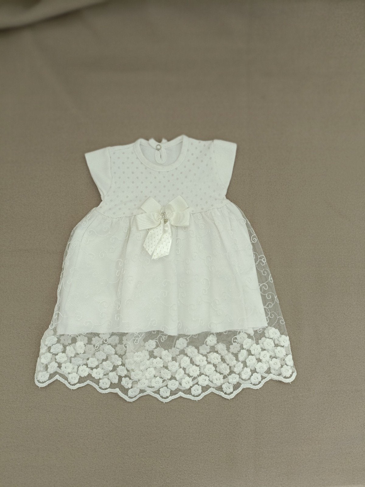 Mooi wit baby jurkje - maat 62, Ophalen, Zo goed als nieuw, Onbekend, Meisje