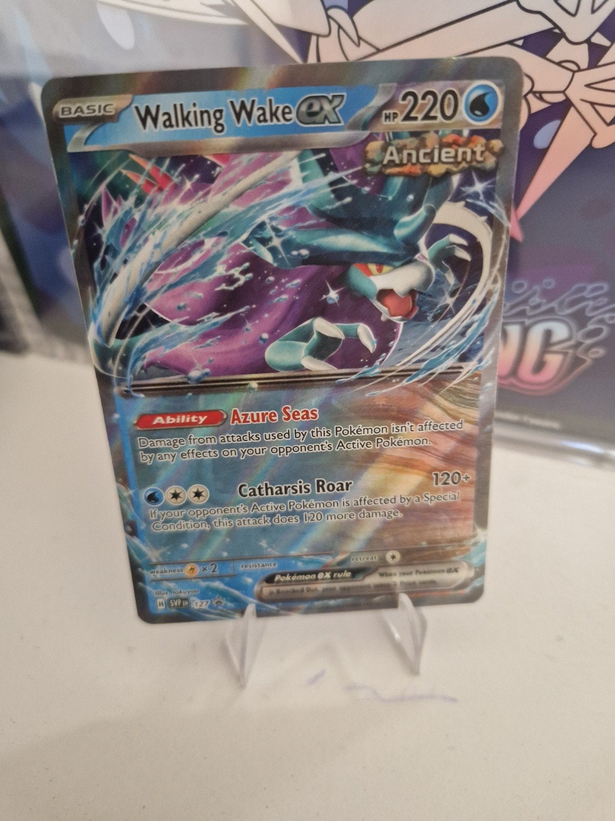 Walking Wake EX 127 Promo, Ophalen of Verzenden, Zo goed als nieuw, Losse kaart, Foil