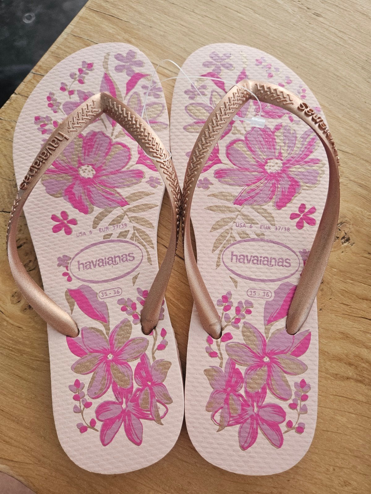 Havaianas slippers maat 35/36 te koop, EU 36/37, Ophalen, Roze